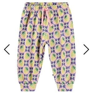 Molo Kids Purple and Yellow Floral Pants